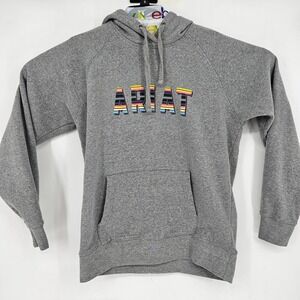 Ariat Hoodie Womens Medium Gray Pullover Sweatshirt Outdoors‎ Colorful